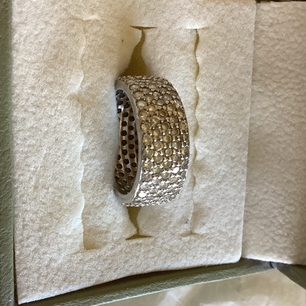 Dazzling Silver Crystal Ring